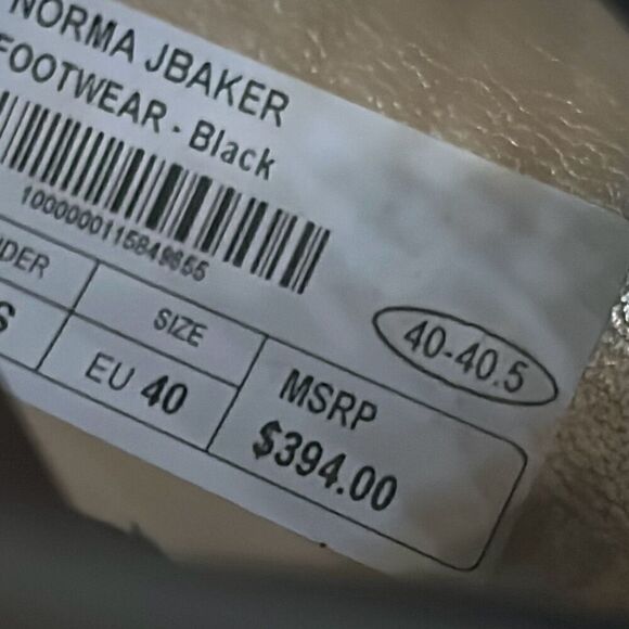 Norma J Baker Women's 40 Pull On Sock Sneakers Black White Chunky Streetwear New - Picture 13 of 14